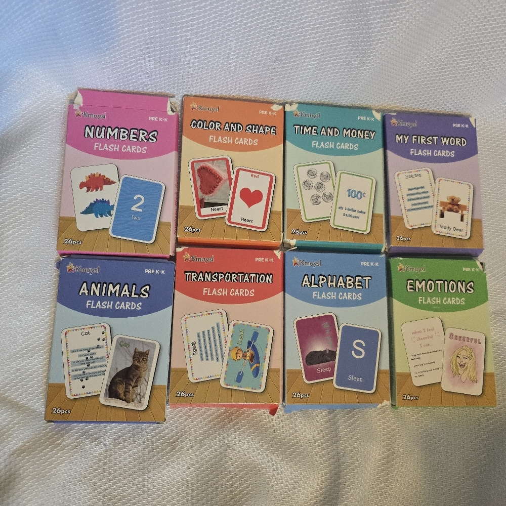 🚨3/30% OFF🚨 Set Of 8 Learning Flash Cards